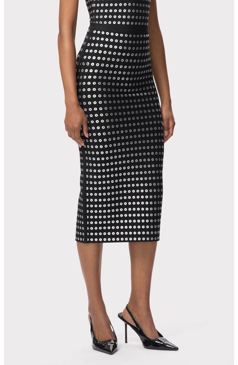 Herve Leger The Carina Skirt, Alternate, color, Black