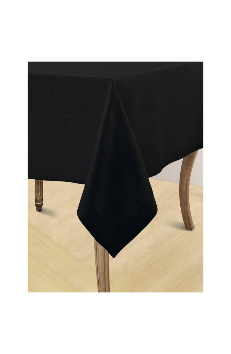 Solino Home Linen Tablecloth - Fete, Alternate, color, Black