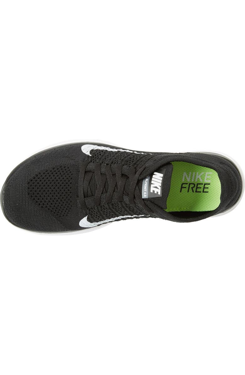 Nike 'Free 4.0 Flyknit' Running Shoe, Alternate, color,