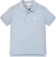 Hope & Henry Kids' Organic Short Sleeve Knit Pique Polo Shirt