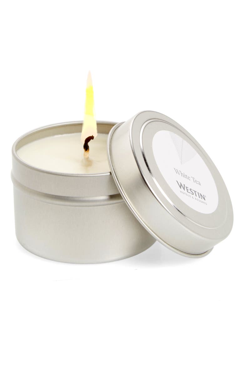 Westin At Home White Tea Candle, Main, color, 
