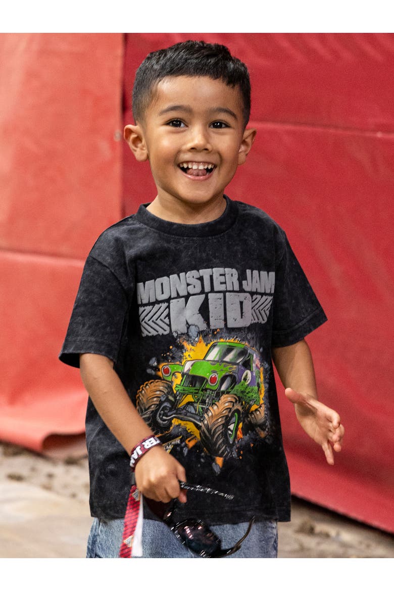 Grave Digger Short Sleeve Tee, Alternate, color, Grave Digger Kid Black