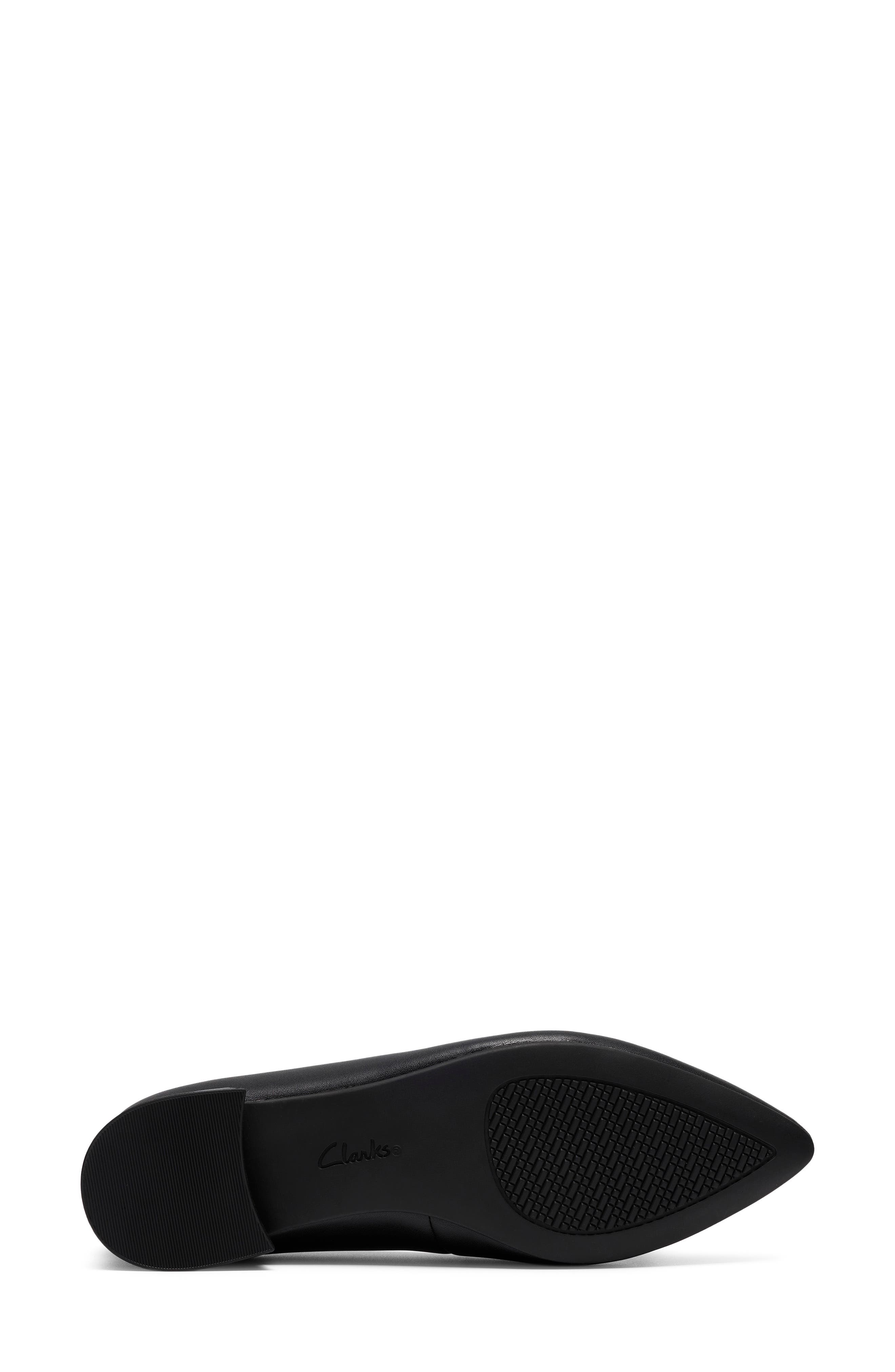 Natalyn Trim Leather Flat, Alternate, color, BLACK LEATHER
