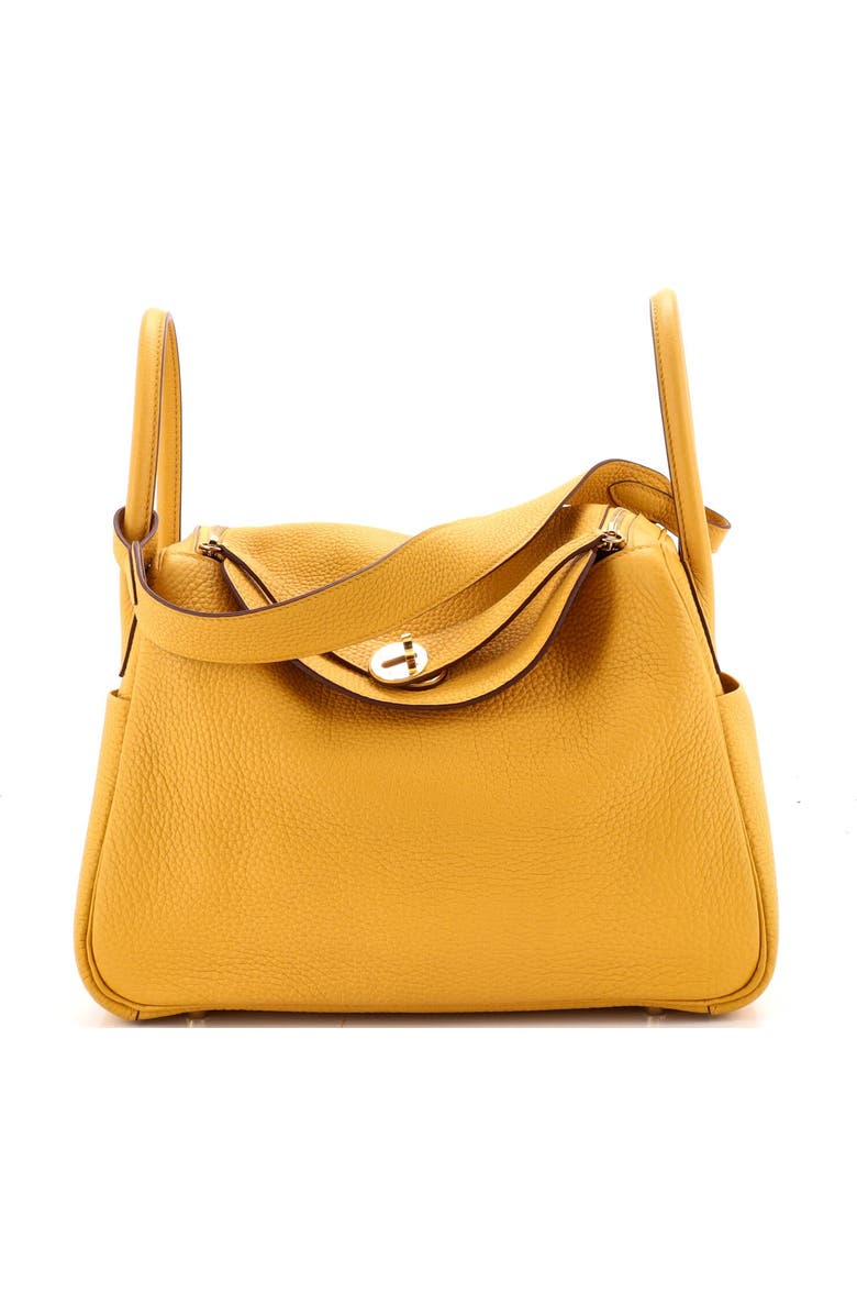 Pre-Owned Hermes Lindy Bag Clemence 30, Main, color, Jaune Ambre