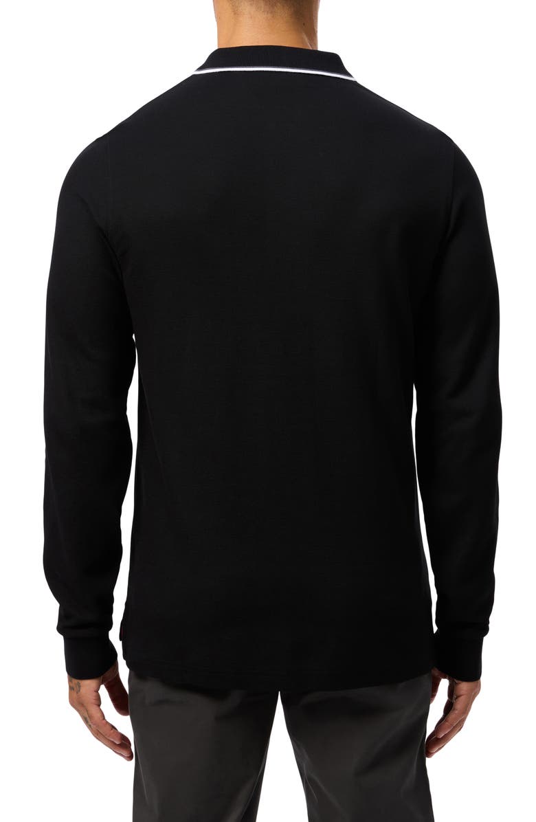 Psycho Bunny Kent Long Sleeve Pima Cotton Piqué Polo, Alternate, color, 
