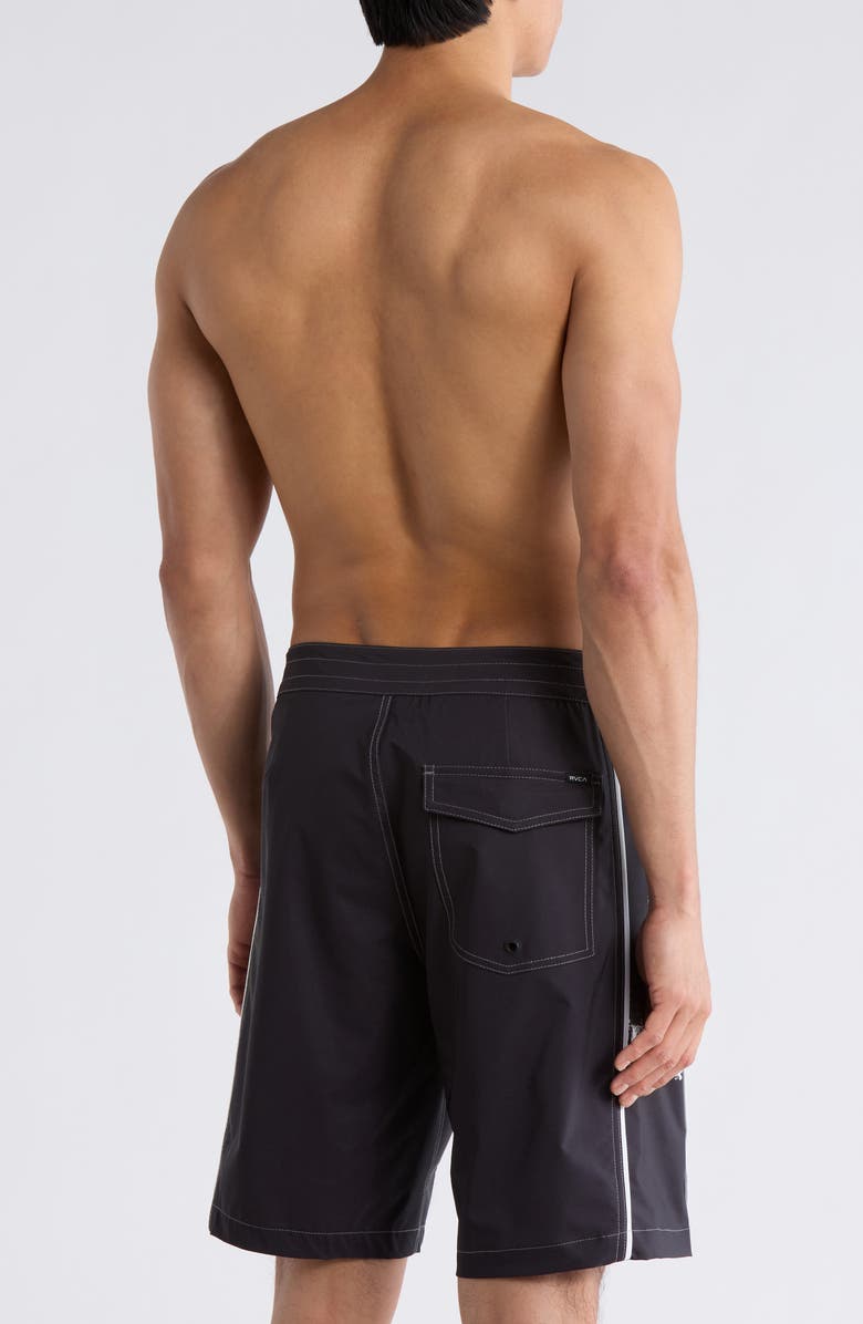RVCA Retract Swim Trunks, Alternate, color, Black
