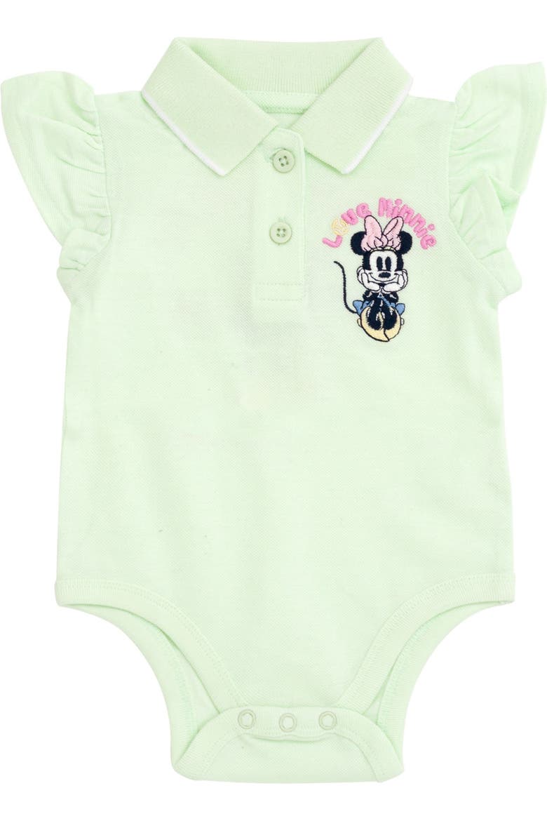 Minnie Mouse Pleated 2-Piece Bodysuit and Skirt Set, Alternate, color, Green Blue Minnie