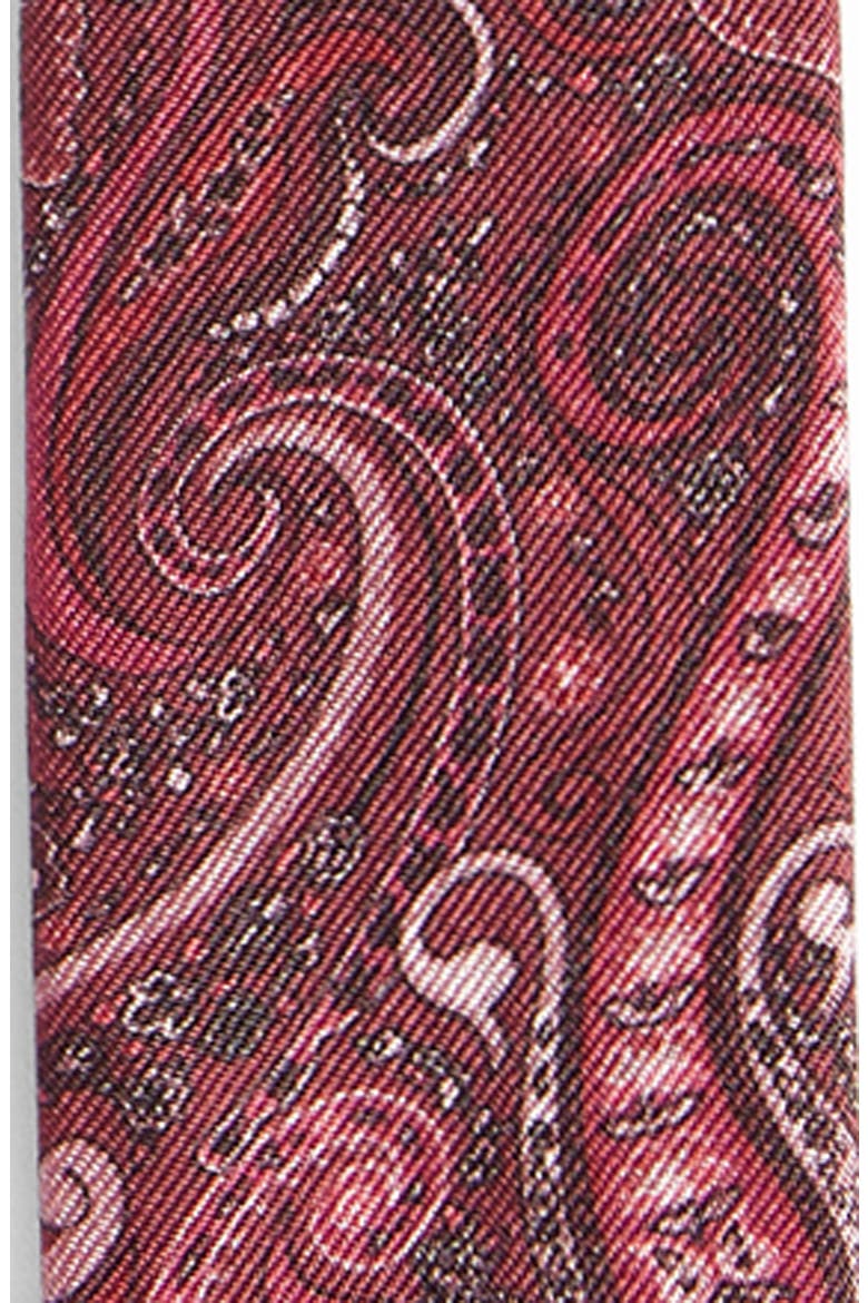 Burgundy Paisley Silk Suspenders, Alternate, color, BURGUNDY
