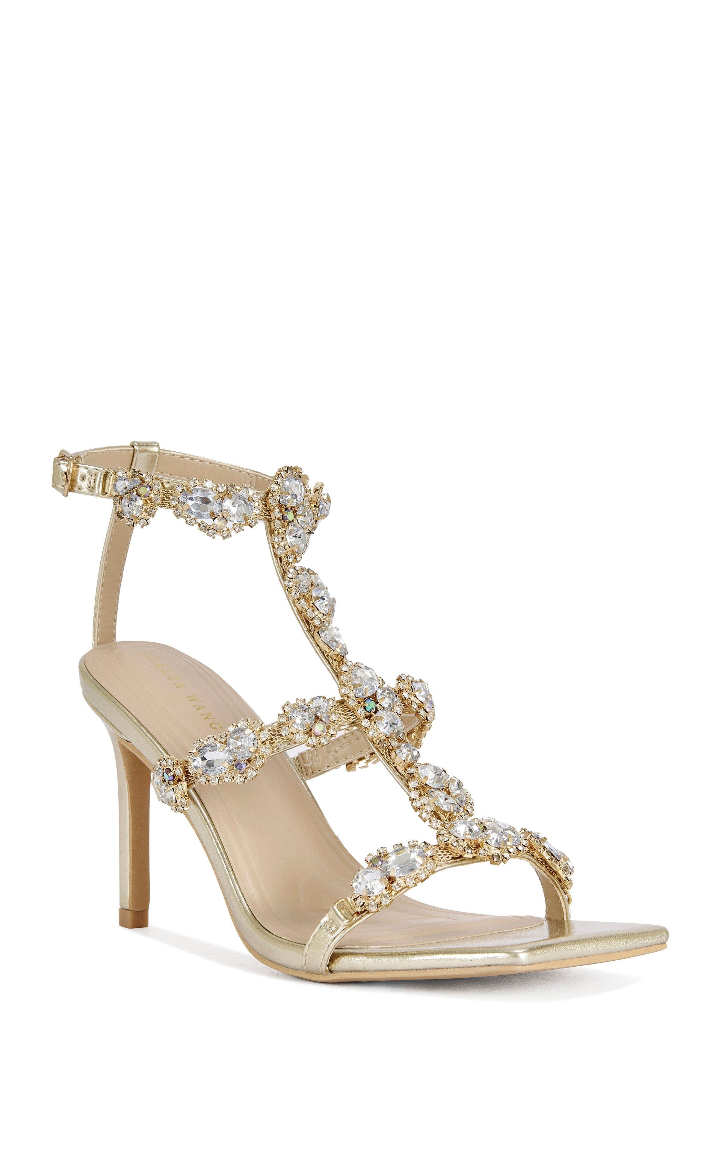 AZALEA WANG Zeta Stiletto Sandal, Alternate, color, Gold