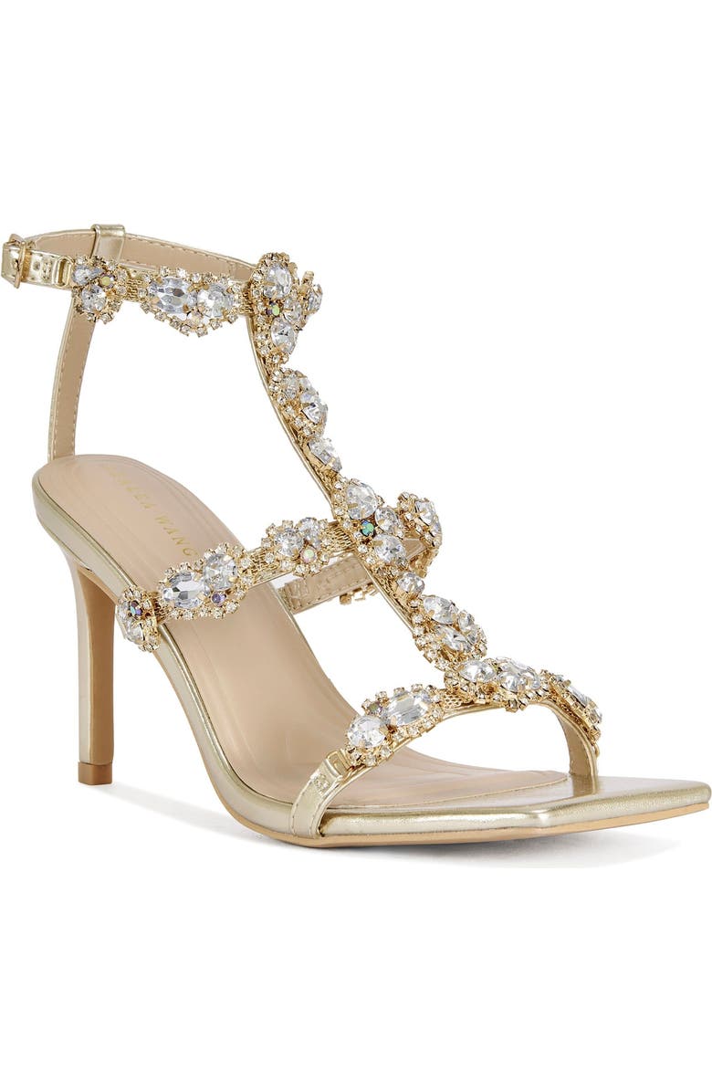 AZALEA WANG Zeta Stiletto Sandal, Alternate, color, Gold