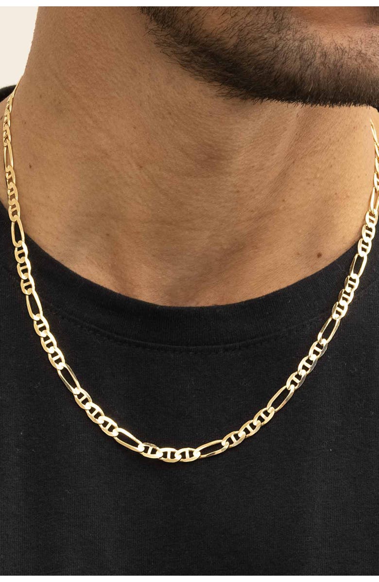 Oradina Men's Figarucci Bold Chain in 14K Gold, Alternate, color, Yellow Gold