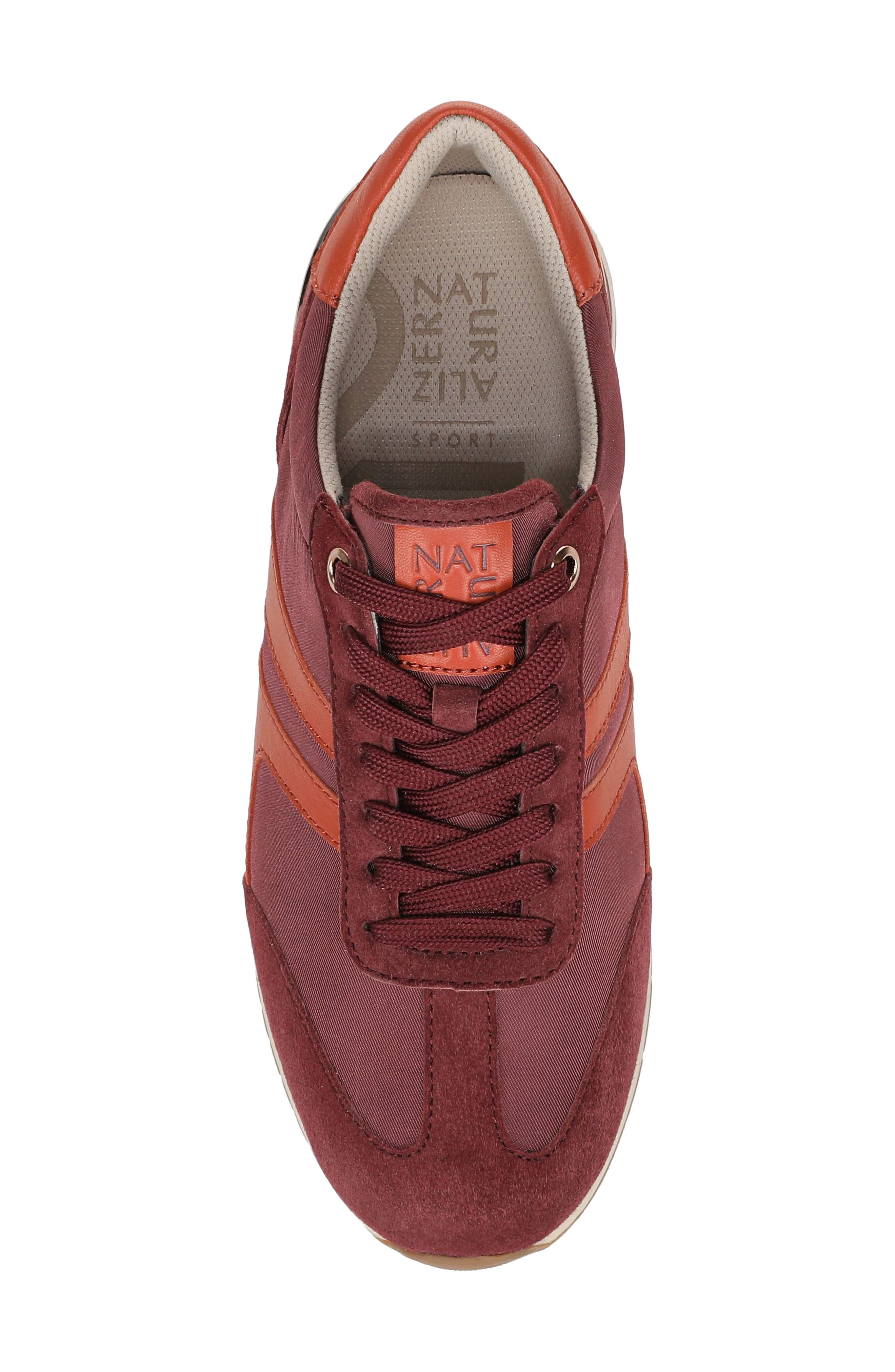 Lorena Sneaker, Alternate, color, CRANBERRY RED/ RUSTIC CLAY