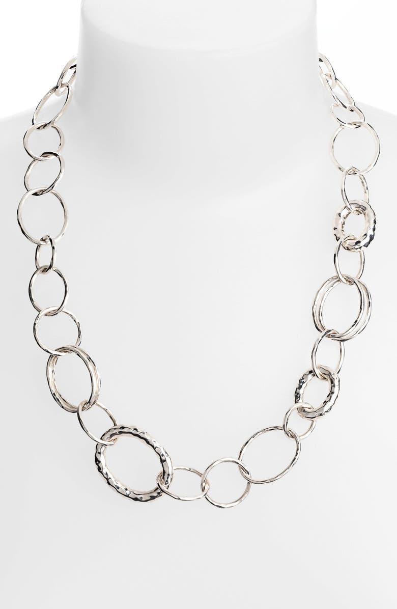 Ippolita 'Glamazon - Bastille' Sterling Silver Link Necklace, Alternate, color, 