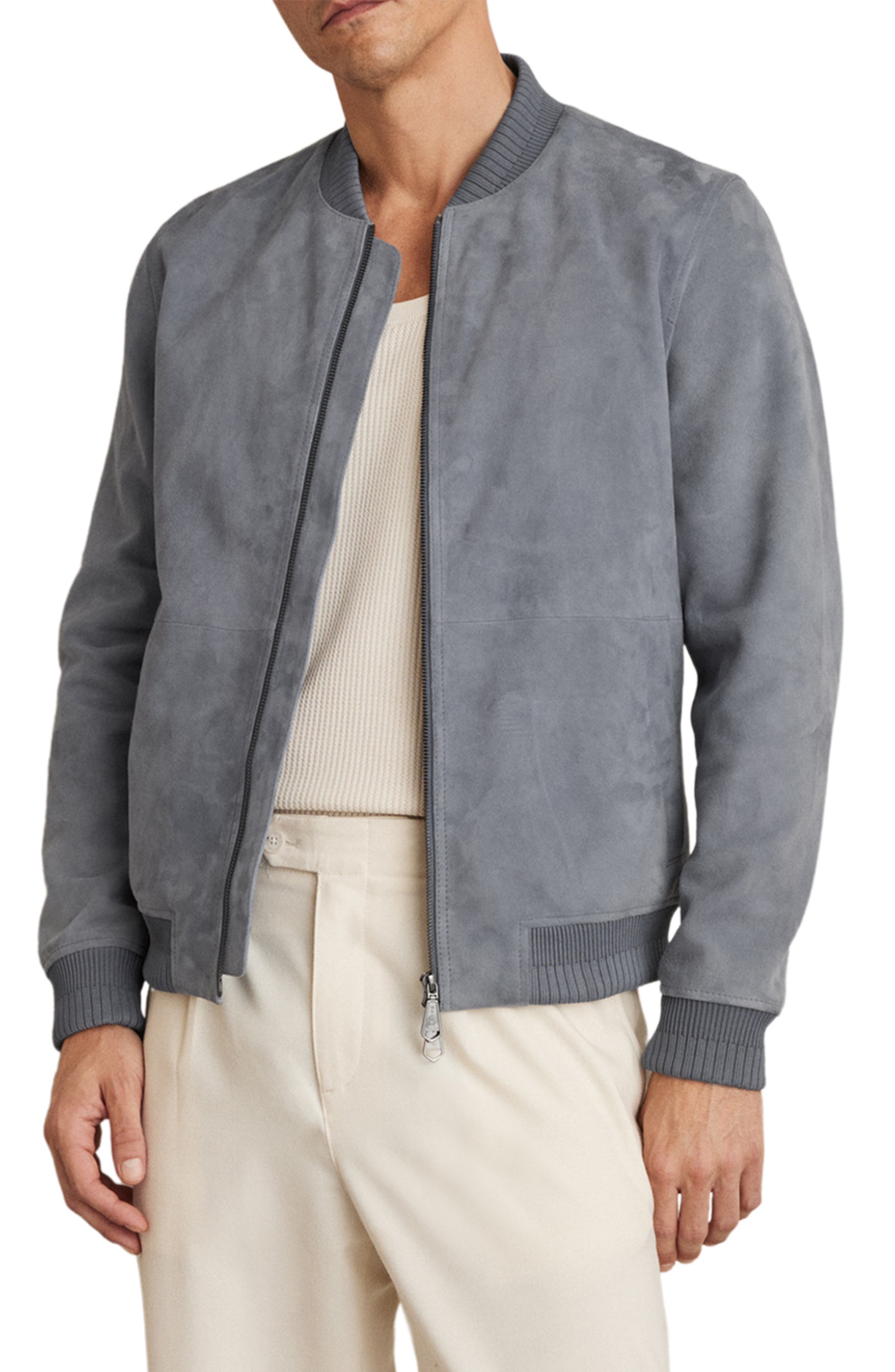 Burnham Suede Bomber Jacket