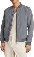 Reiss Burnham Suede Bomber Jacket