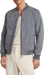 Reiss Burnham Suede Bomber Jacket