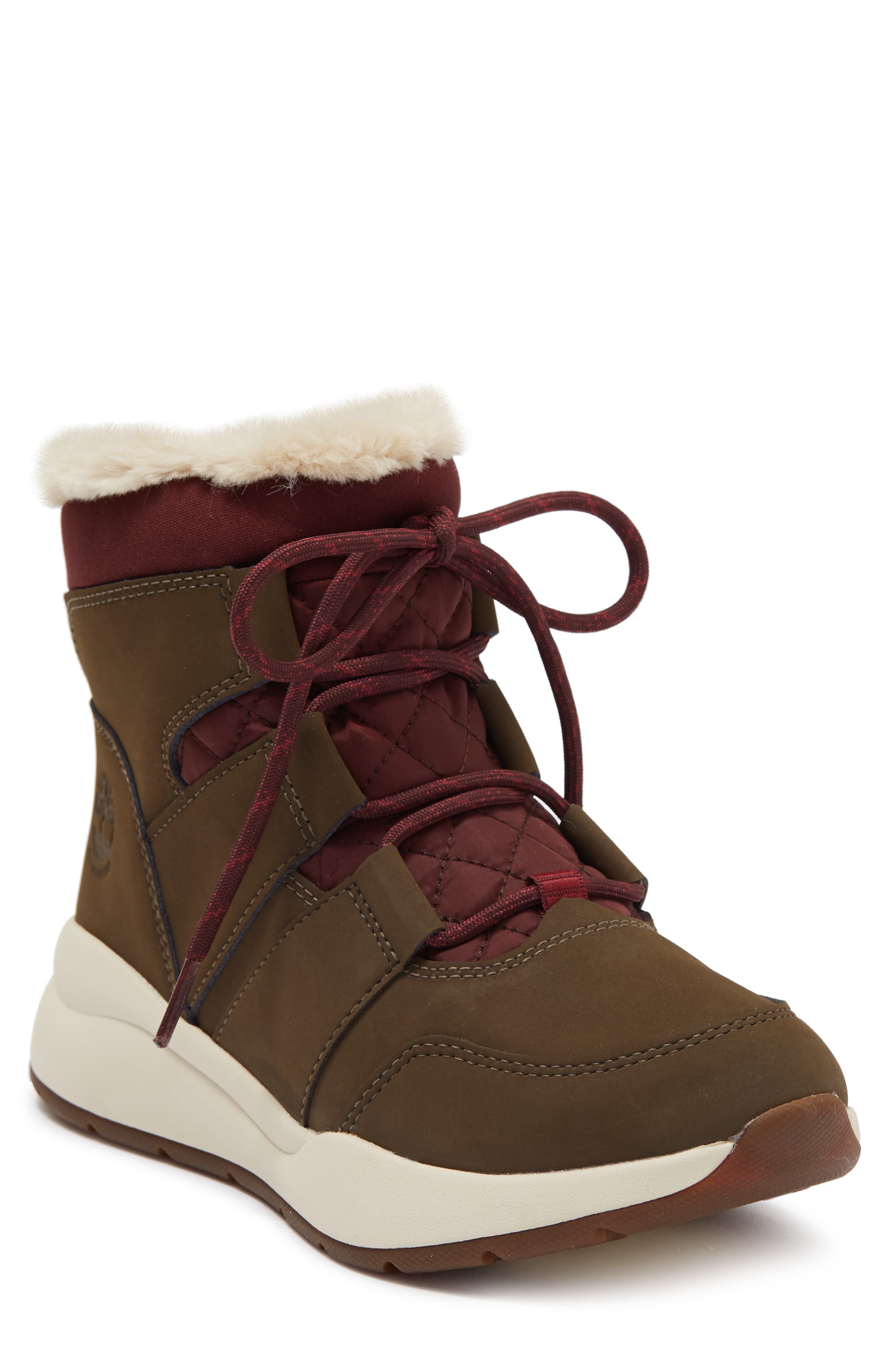 Timberland Boroughs Faux Fur Lined Winter Boot, Main, color, 
