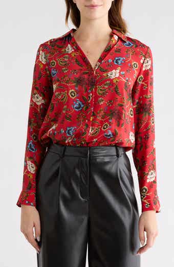 Alice + Olivia Eloise Floral Button-Up Shirt