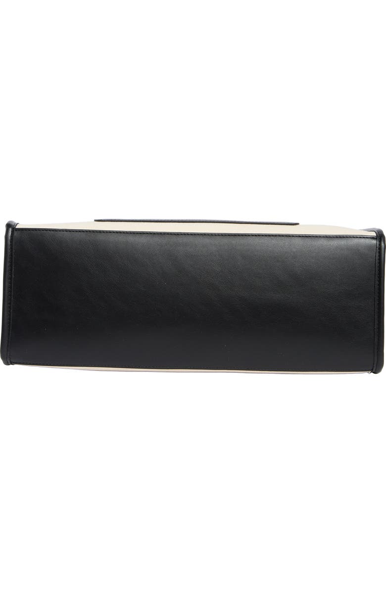 BCBG Canvas Tote Bag, Alternate, color, Natural Black
