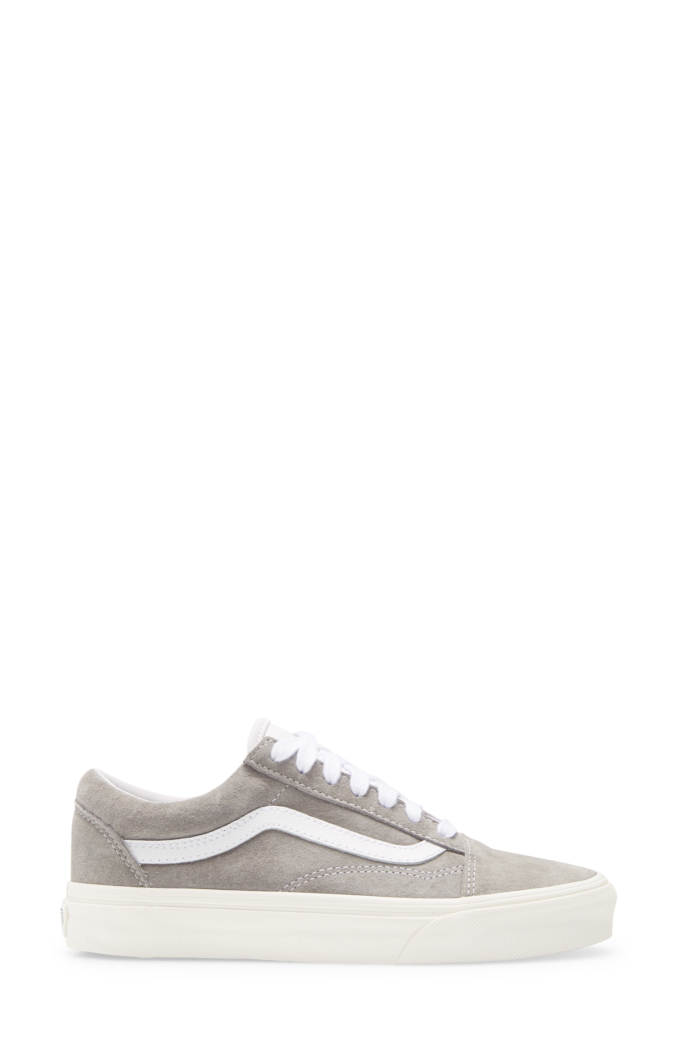 Old Skool Sneaker, Alternate, color, DRIZZLE/ SNOW WHITE