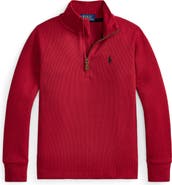 Polo Ralph Lauren Kids' Estate Rib Quarter Zip Pullover