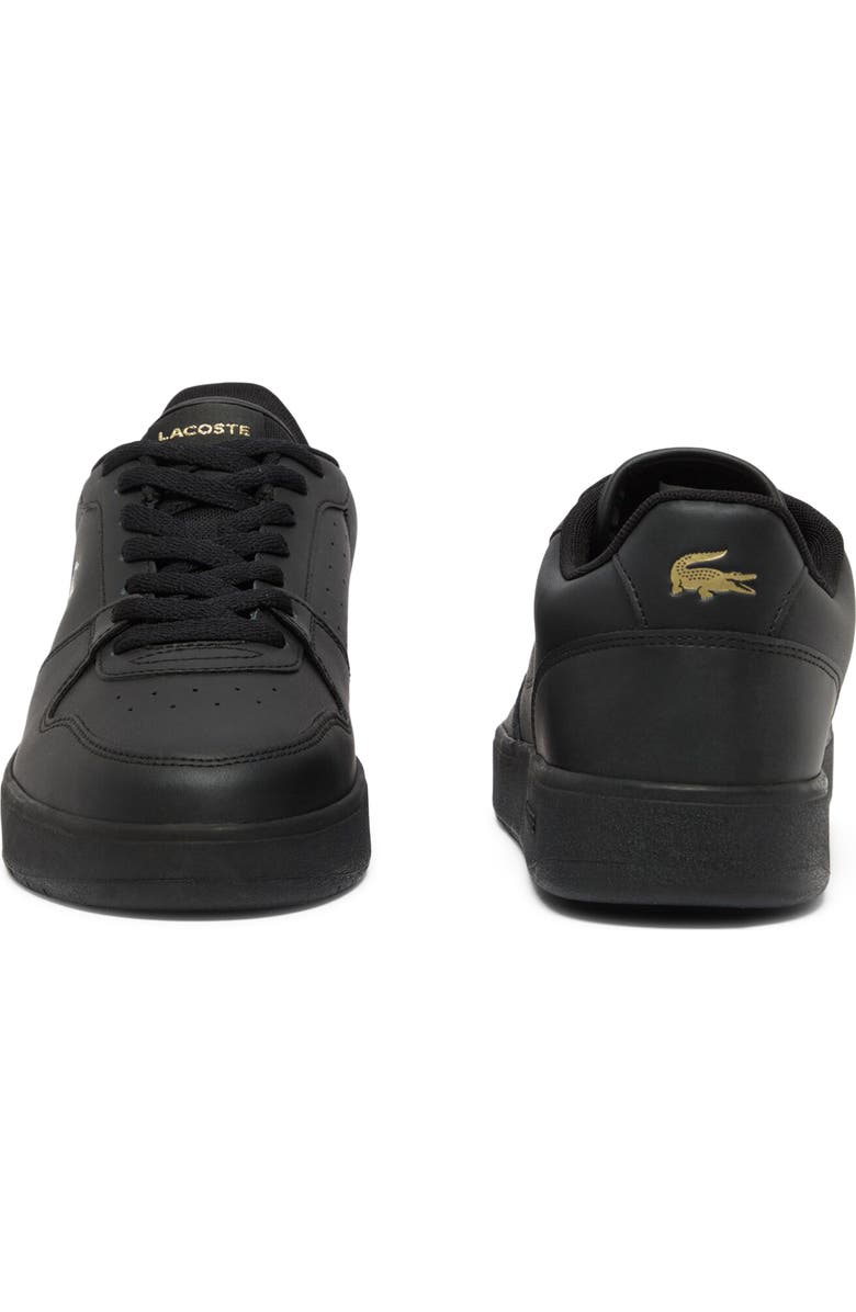 Lacoste Low Top Sneaker, Alternate, color, Black/ Gold