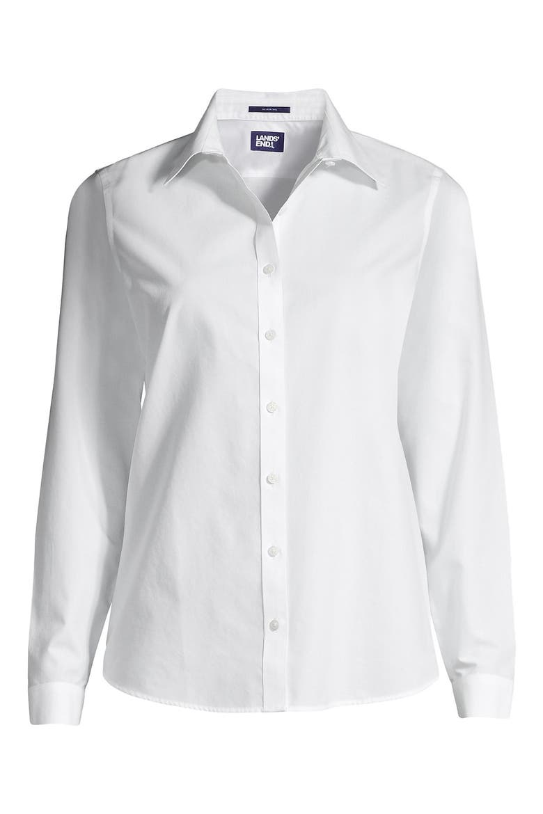 No Iron Supima Cotton Long Sleeve Shirt, Alternate, color, White