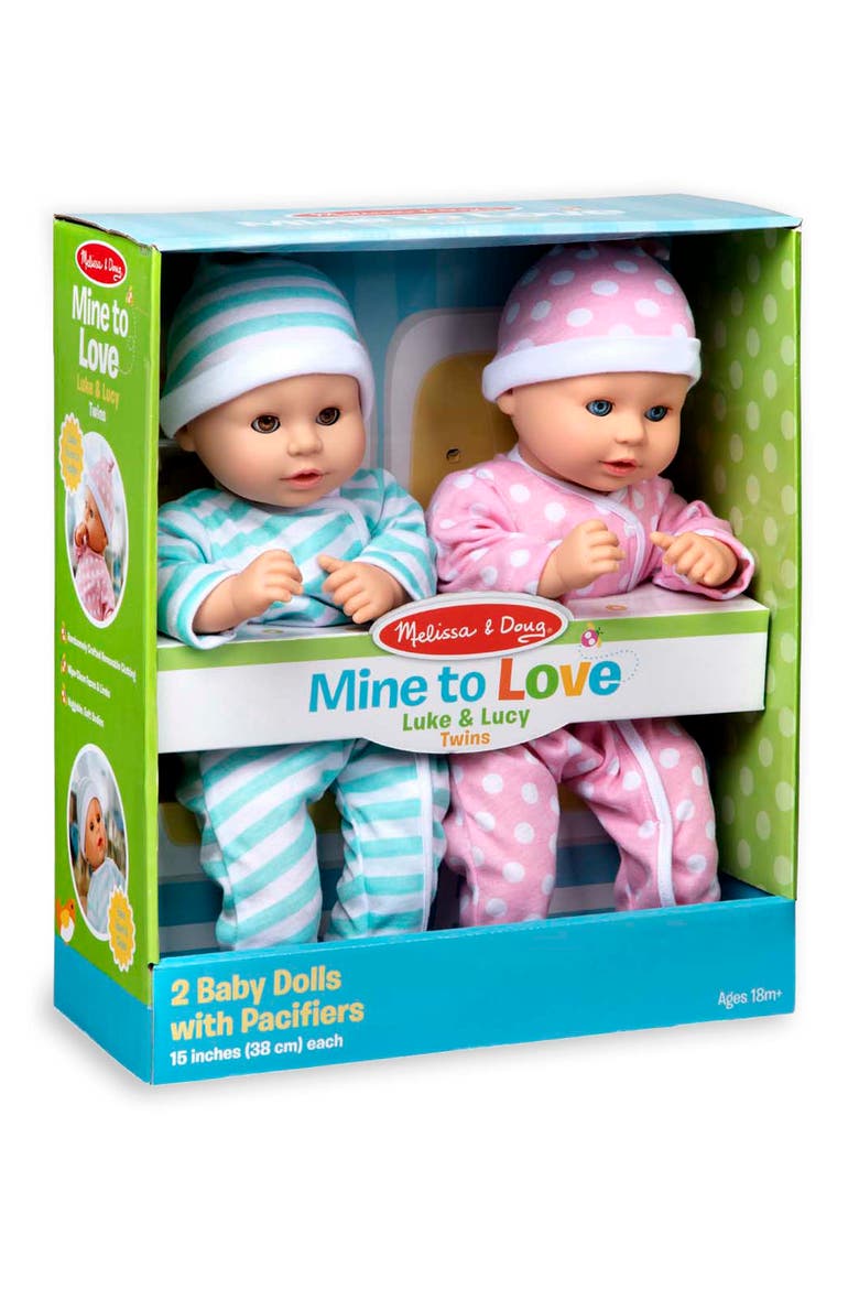 Mine to Love Luke & Lucy Twin Baby Dolls, Alternate, color, 000