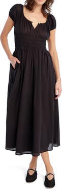 Favorite Daughter The Swoon Smocked Midi Dress