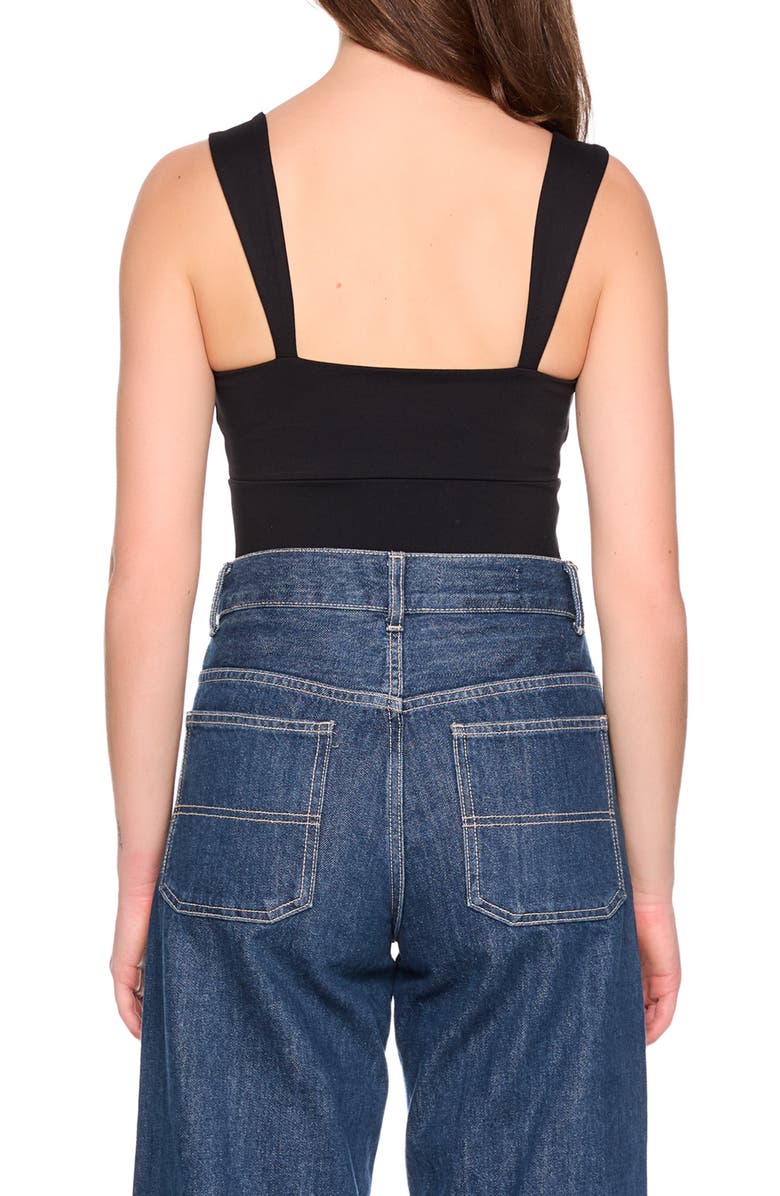 Susana Monaco Gathered Tank, Alternate, color, Black