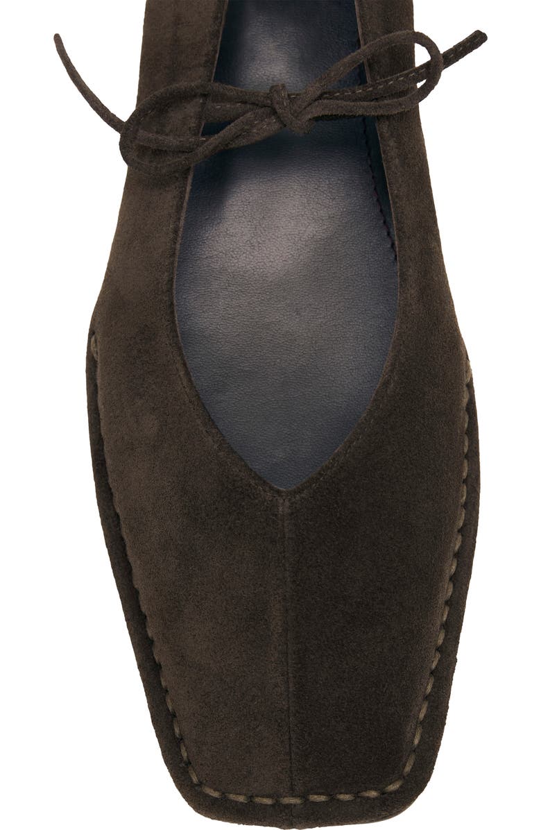 ALOHAS Sway Square Toe Ballet Flat, Alternate, color, Coffee Brown