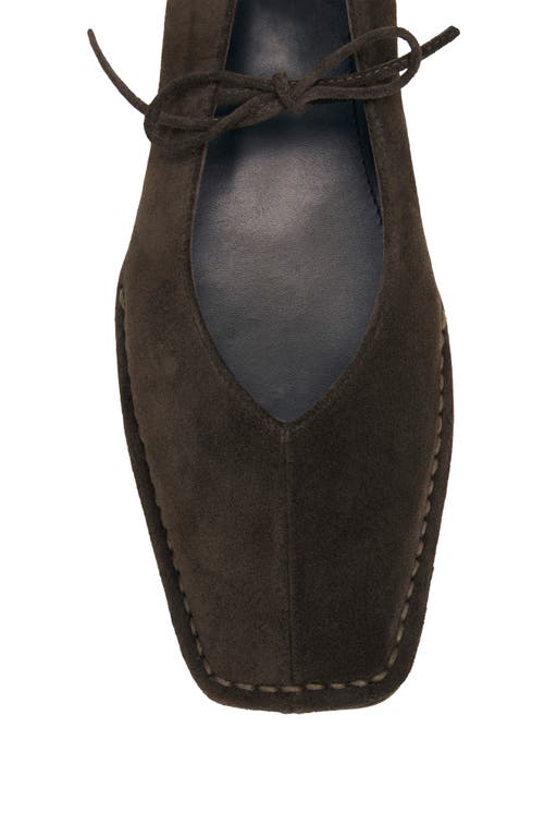 Alohas Sway Square Toe Ballet Flat In Brown