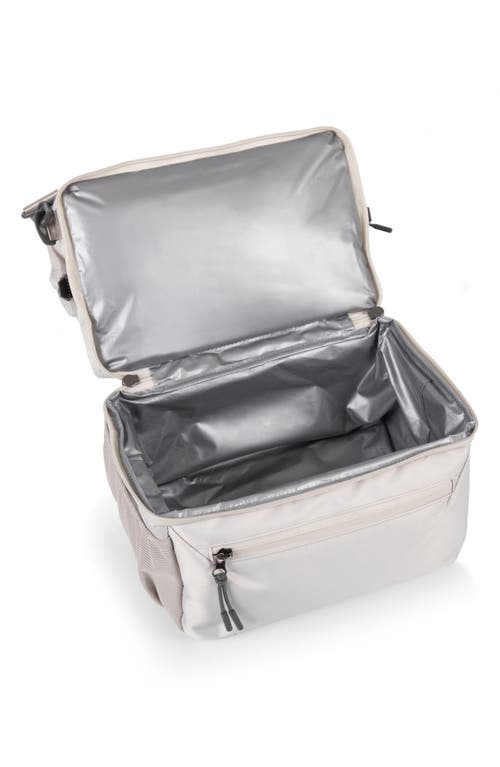 Picnic Time Tarana Lunch Cooler Tote Bag & Utensils In Gray