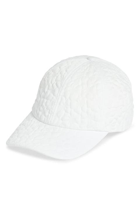 Floral Crepe Baseball Cap