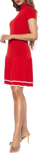 Devika Pleated Knit Dress