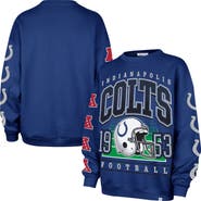 '47 Women's '47 Royal Indianapolis Colts Go Big Oversized Pullover Sweatshirt