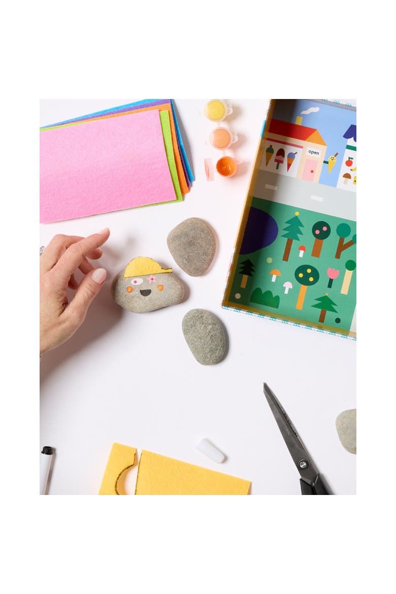 Rock Painting Kit, Faces Edition, DIY Craft Kit, Kids 6+, Alternate, color, Multicolored