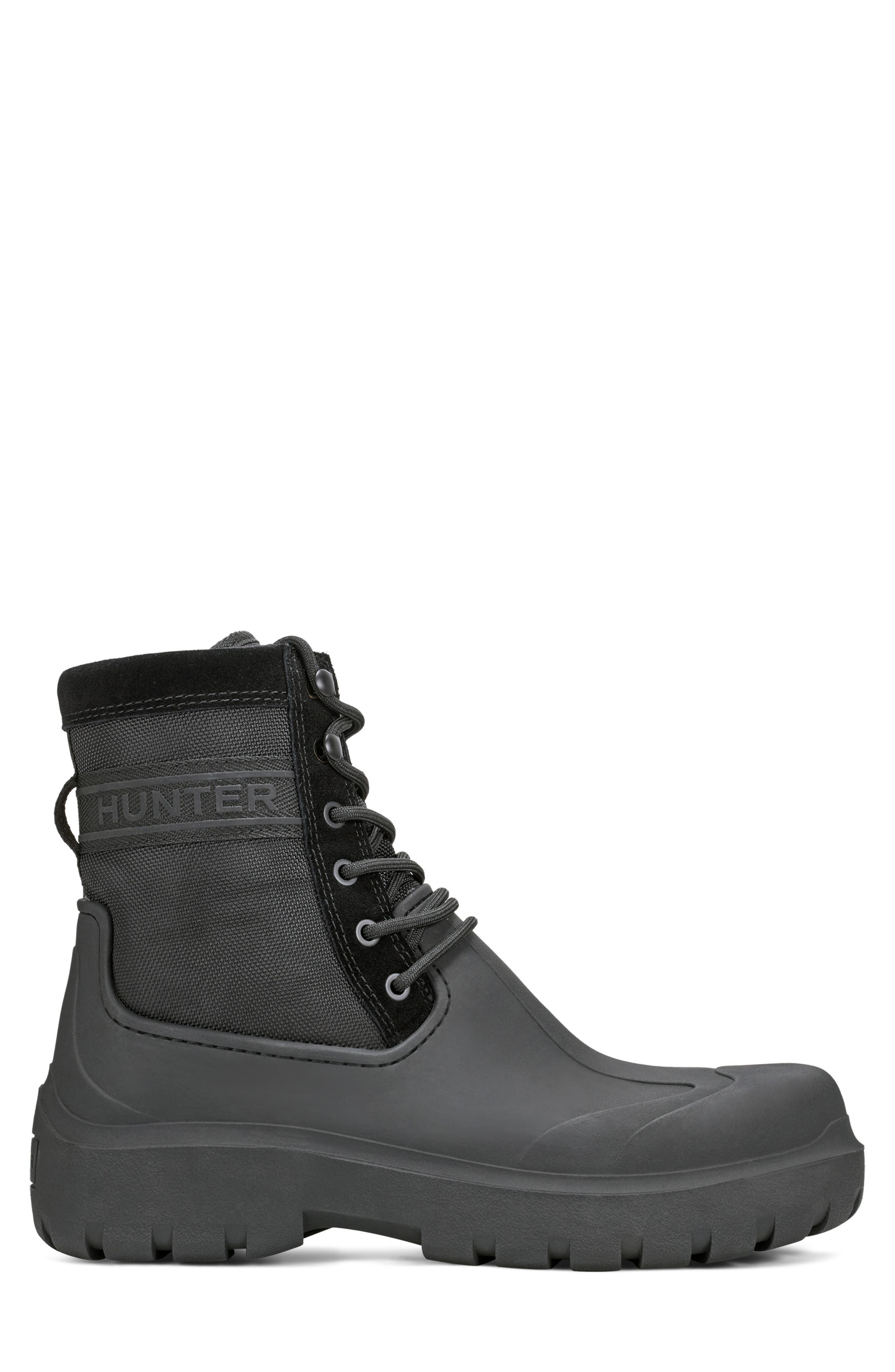Hunter London Waterproof Boot, Alternate, color, Black/ Black