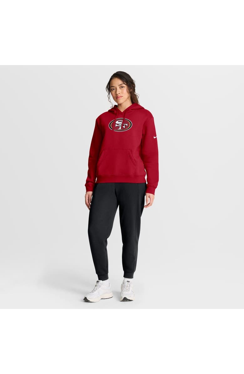 Nike Women's Nike Scarlet San Francisco 49ers Club Fleece Pullover Hoodie, Alternate, color, Scarlet
