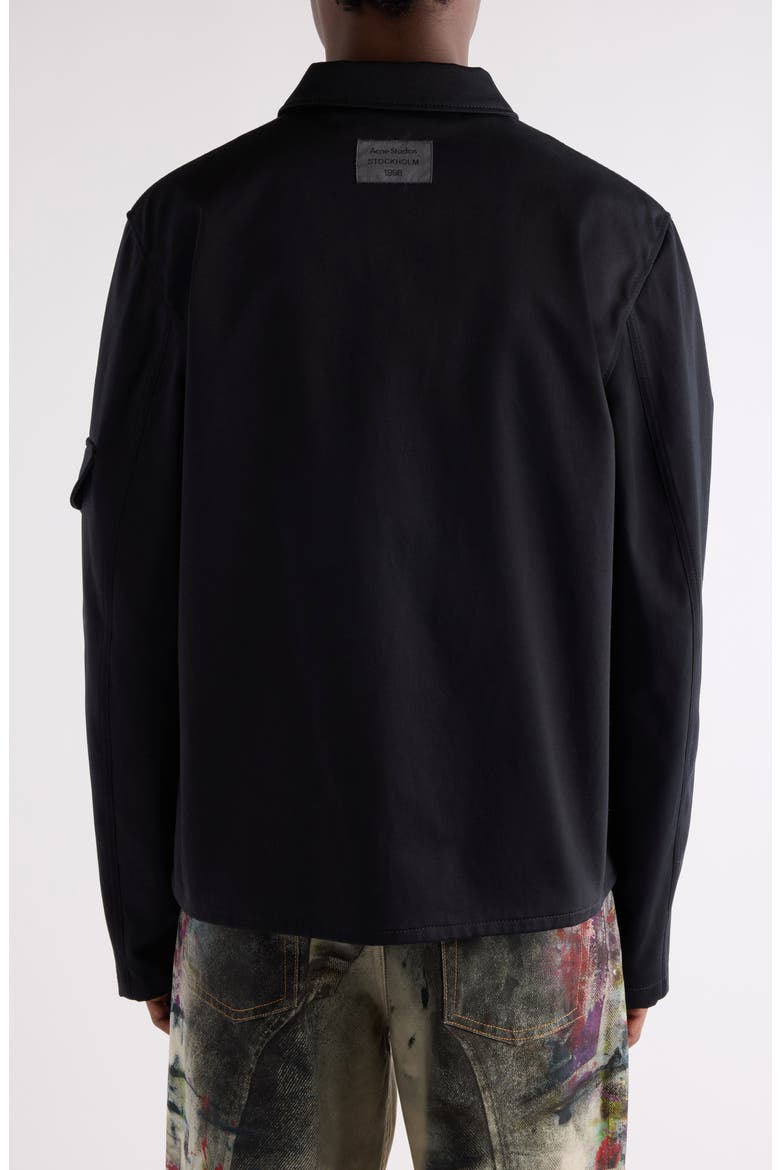 Ochino Heavyweight Cotton Sateen Jacket, Alternate, color, BLACK