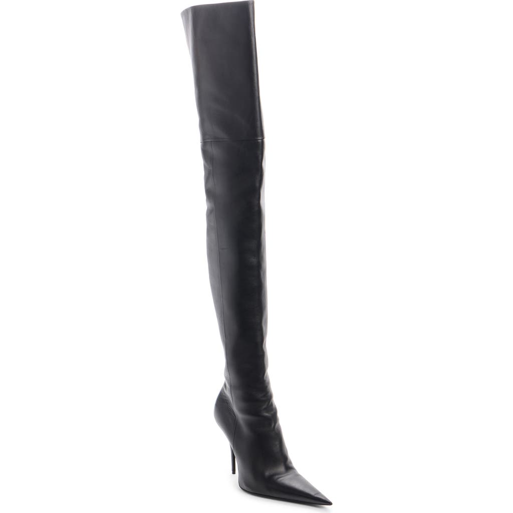 Balenciaga Avenue Over The Knee Boot In Black