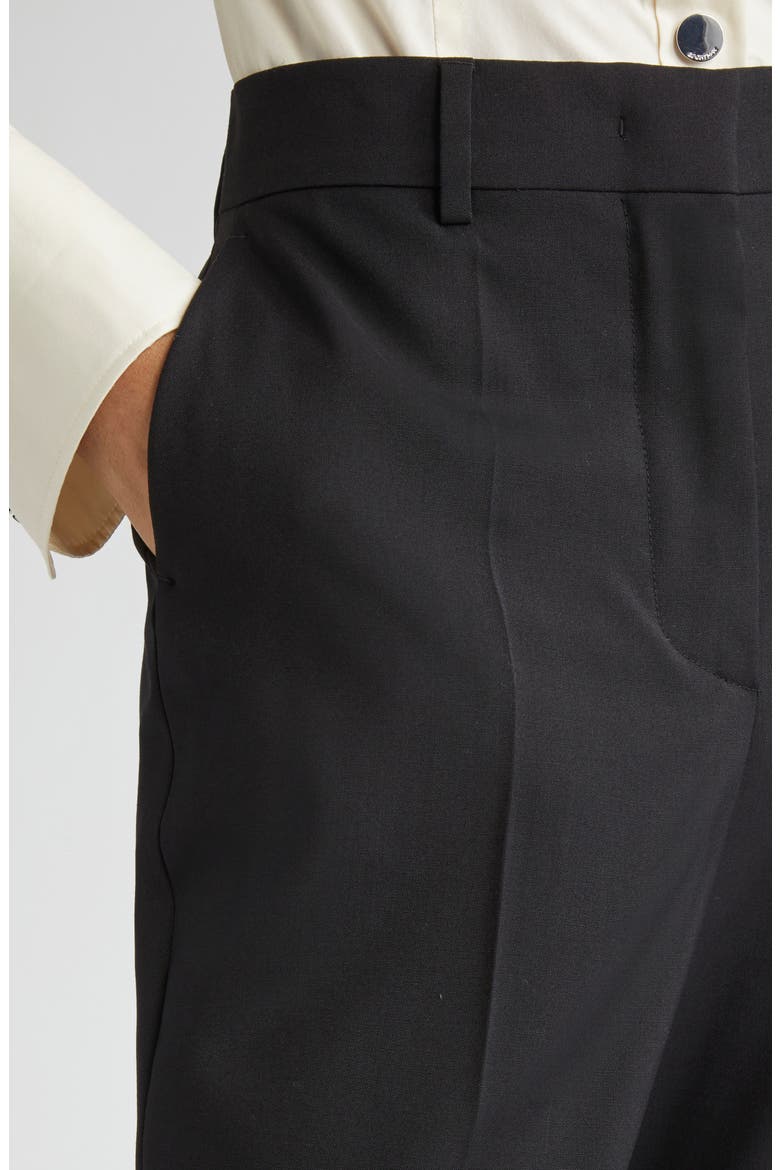 Hangar Virgin Wool Flare Leg Trousers, Alternate, color, BLACK