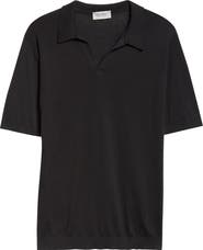 John Smedley Men's Noah Johnny Collar Sweater Polo | Nordstrom John Smedley Men's Noah Johnny Collar Sweater Polo | Nordstrom