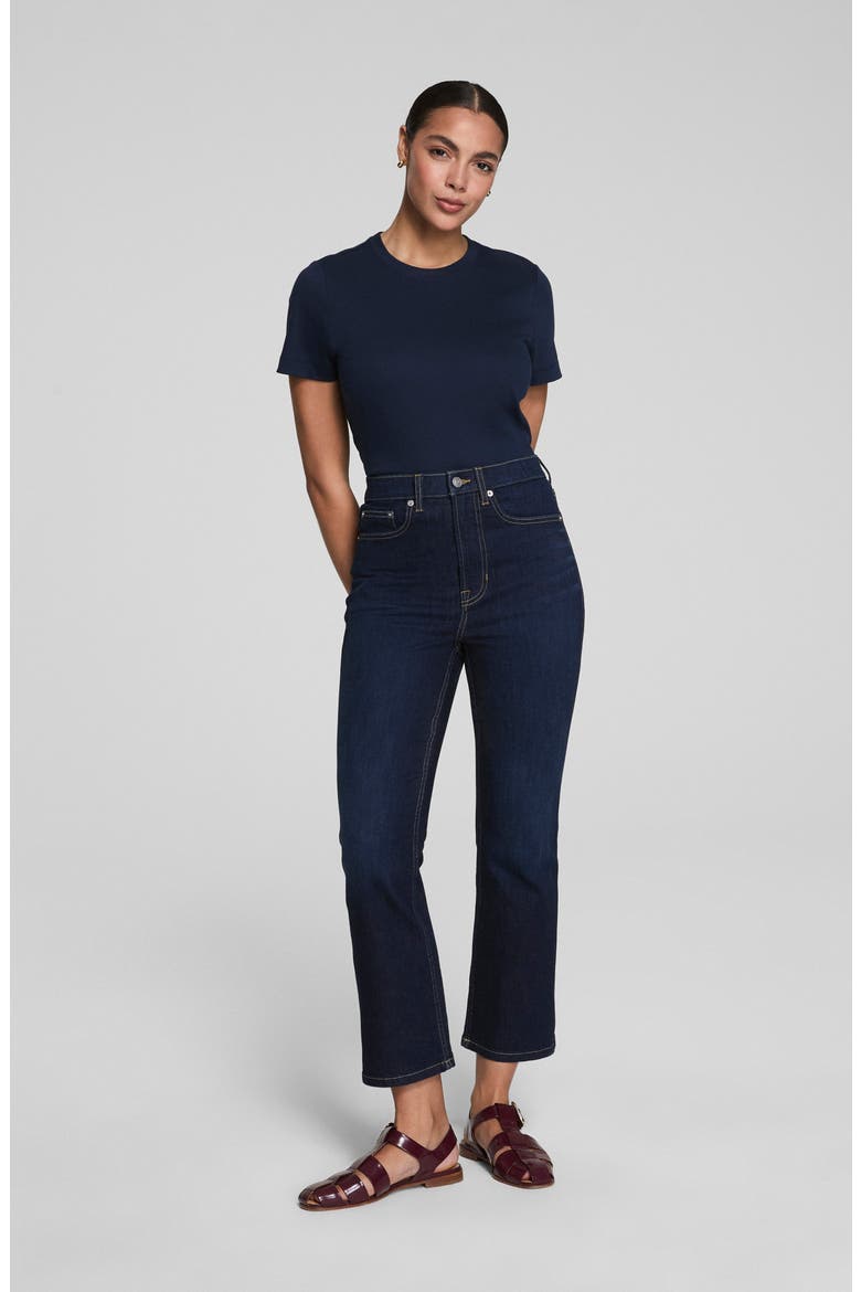 Kick Flare Jeans, Alternate, color, DARK INDIGO