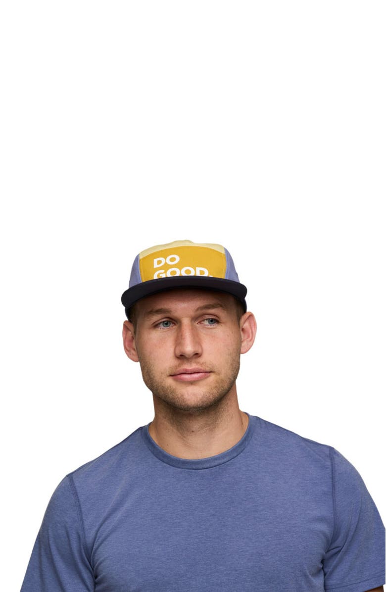 Cotopaxi Do Good 5-Panel Hat, Alternate, color, Amber/Carbon