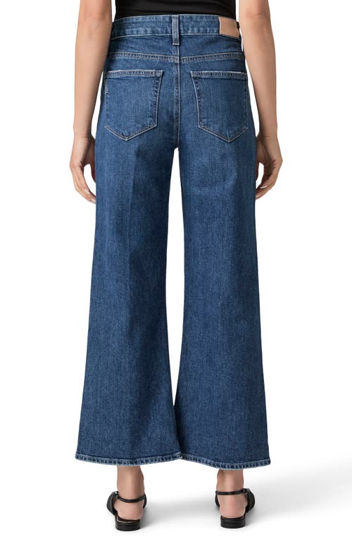 Paige Leenah Ankle Wide Leg Jeans In Blue