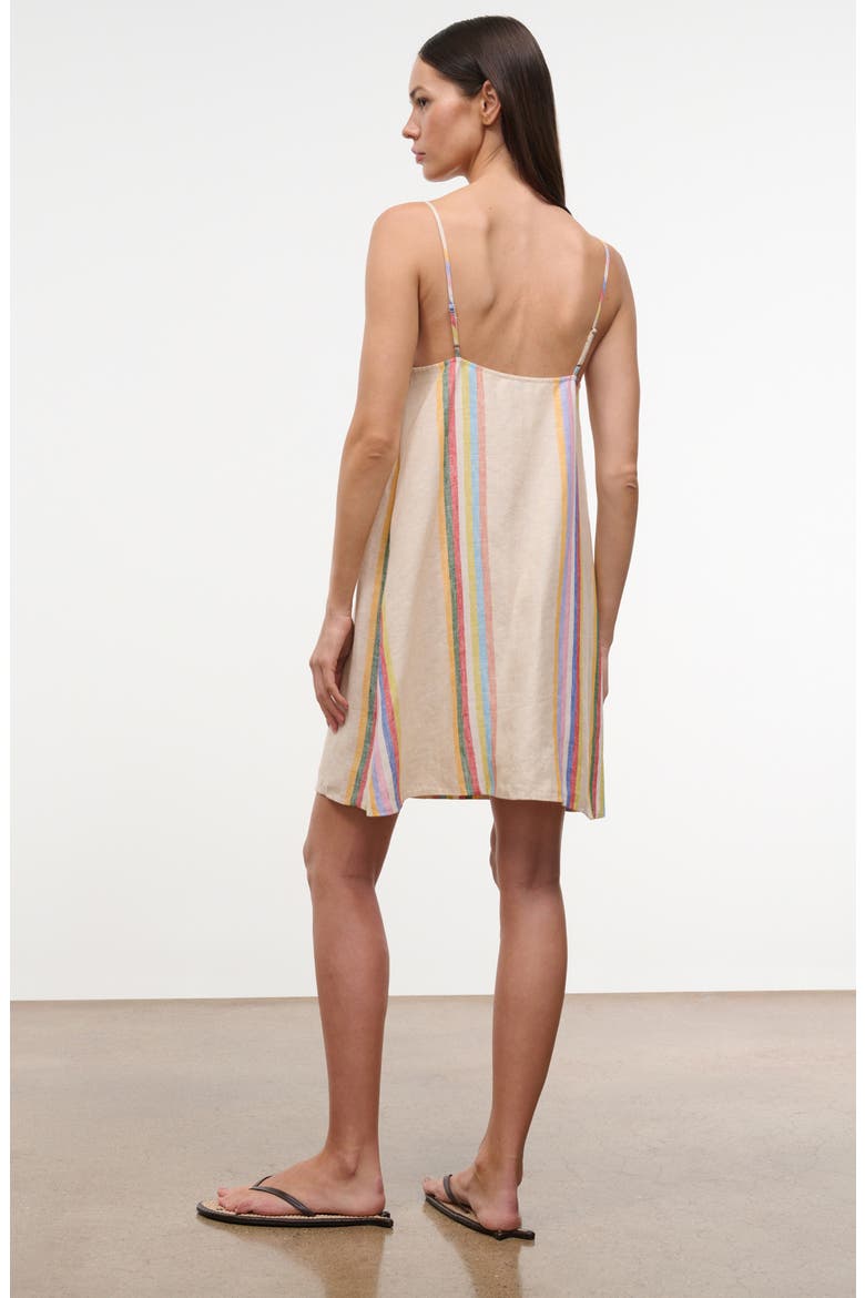 Laura Stripe Linen Minidress, Alternate, color, DAY TRIP STRIPE