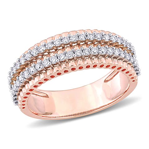 Diamond Double Row Eternity Ring 14k