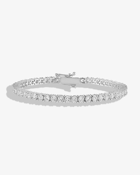 Cubic Zirconia Tennis Bracelet, 3mm