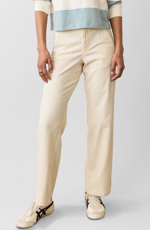 Marine Layer Saturday Straight Leg Pants In Papyrus
